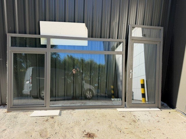 Raamdeur en groot raam PVC, Double vitrage, 160 cm ou plus, 160 cm ou plus, Enlèvement