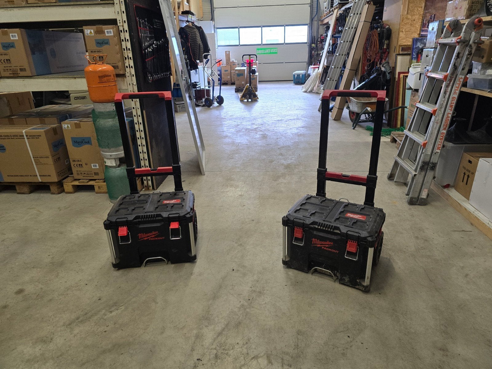 Milwaukee  packout trolly, Enlèvement