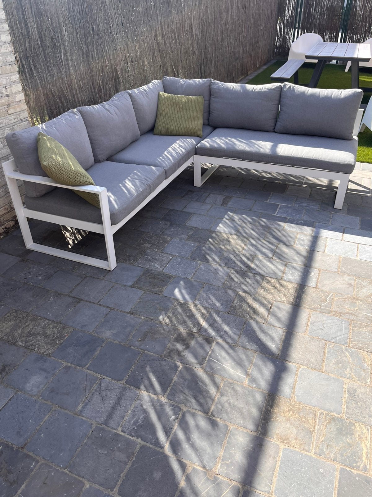 Tuinset lounge en zetels, Tuin en Terras, Ophalen, Aluminium, Tuinset, 8 zitplaatsen