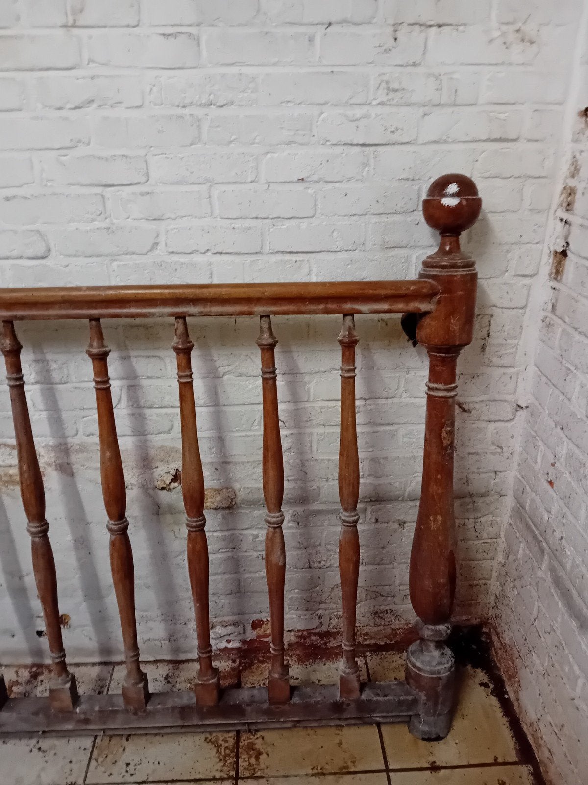 Prachtige trap leuning eik 1875, Enlèvement