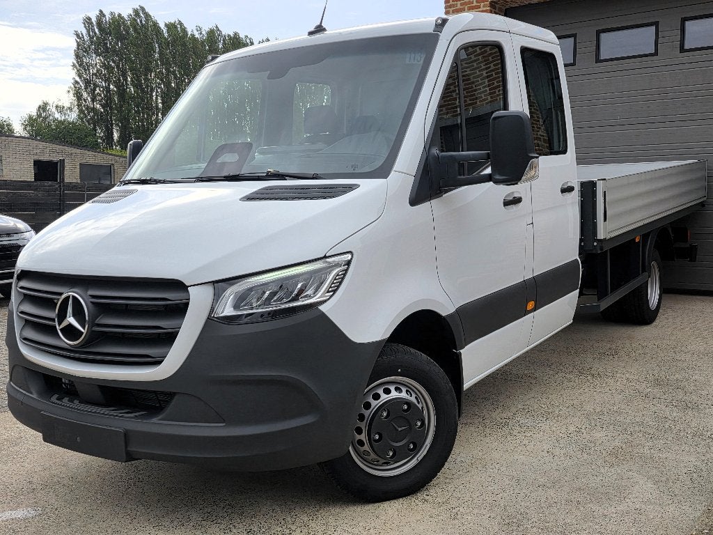 Mercedes Sprinter 519 Laadbak Dub Cab 6ZITS - NIEUW 0KM 2026, Autos, Phares entièrement LED, Achat, Euro 6, Entreprise