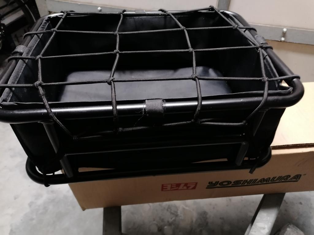 Grand panier arrière pour vélo avec doublure, filet pour bag, Fietsen en Brommers, Ophalen, Zo goed als nieuw, Fietsmand, Basil Mik