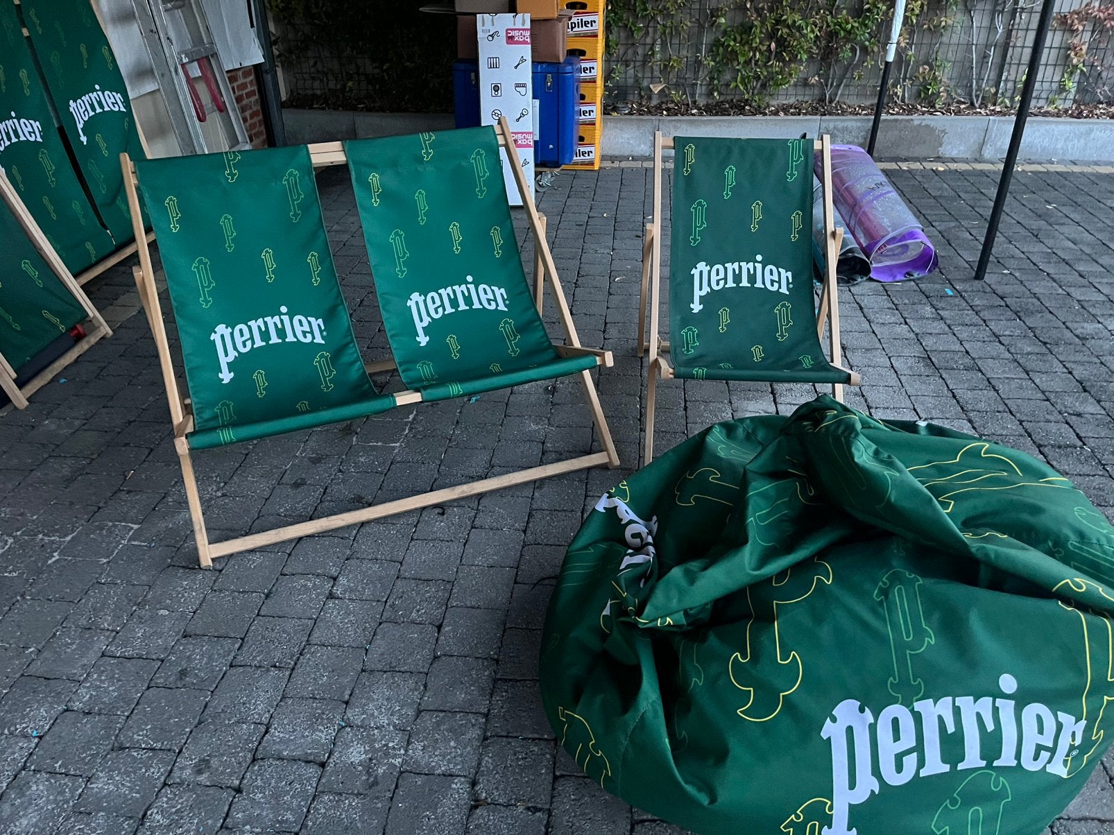 Standstoelen set perrier, Jardin & Terrasse, Gazon & Gazon artificiel, Enlèvement, Comme neuf
