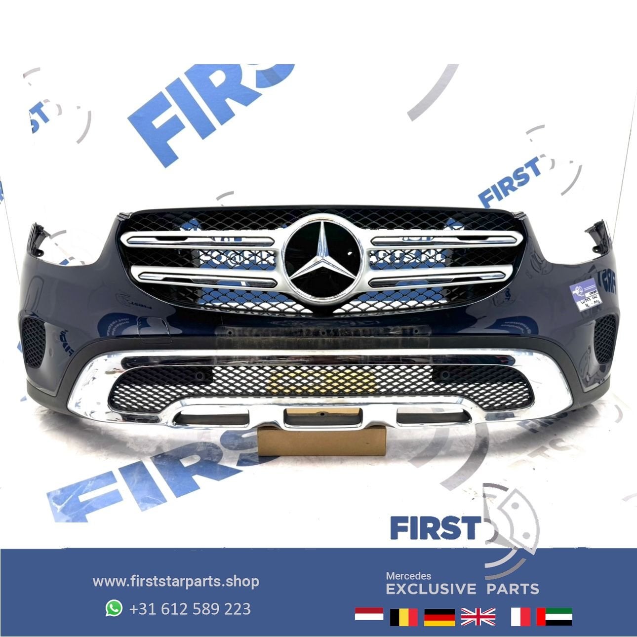 W253 BUMPER GLC COMPLEET + GRIL A2538858102 ZWART WIT GRIJS, Utilisé, -, Avant, -