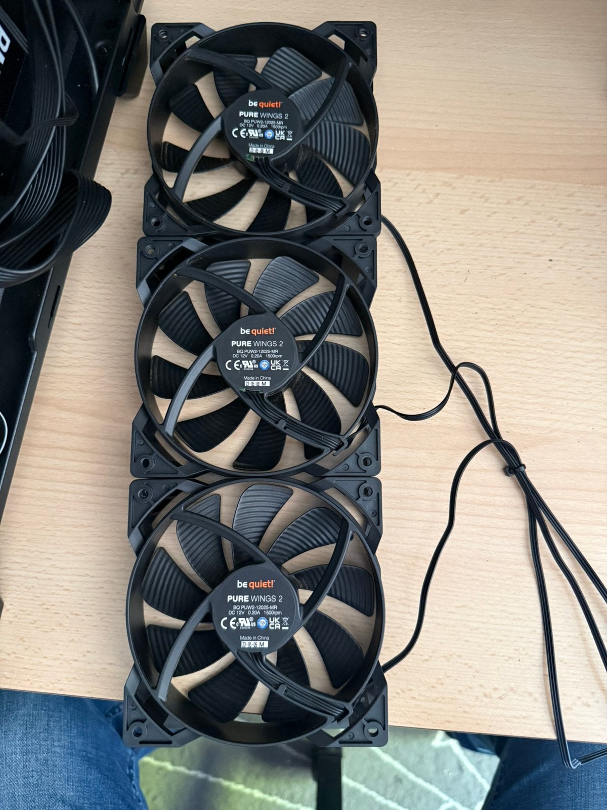 Be quiet 3x pure wings 2 12cm fans, Informatique & Logiciels, Refroidisseurs d'ordinateur, Enlèvement ou Envoi, Comme neuf