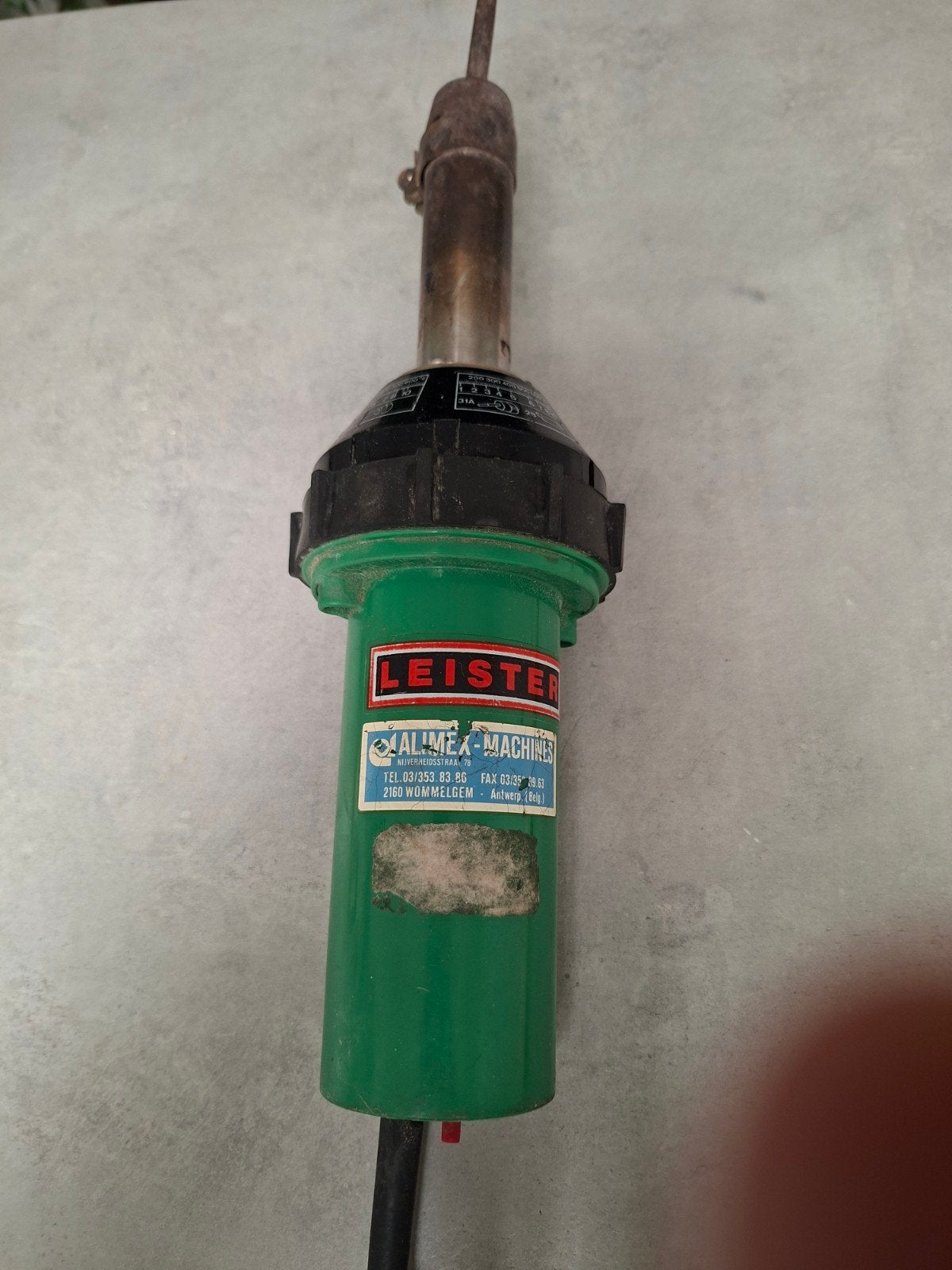 décapeur thermique leister, Enlèvement