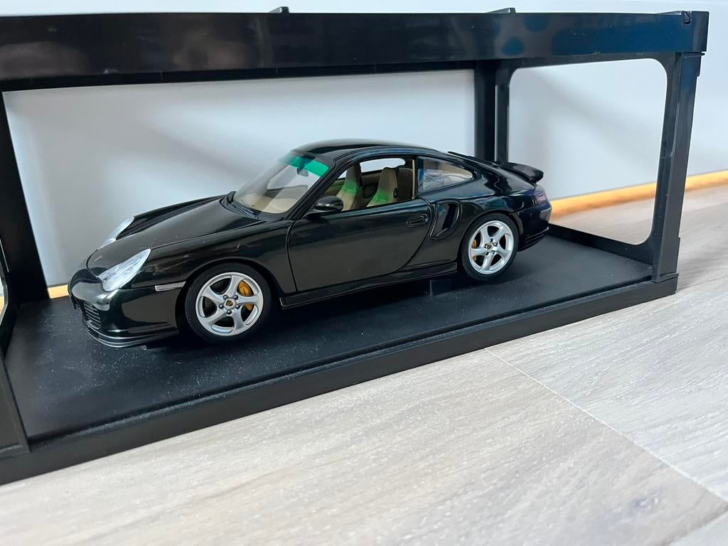 Porsche 996 Turbo S groen metallic Autoart 1:18, Verzenden, Zo goed als nieuw, Auto, Autoart