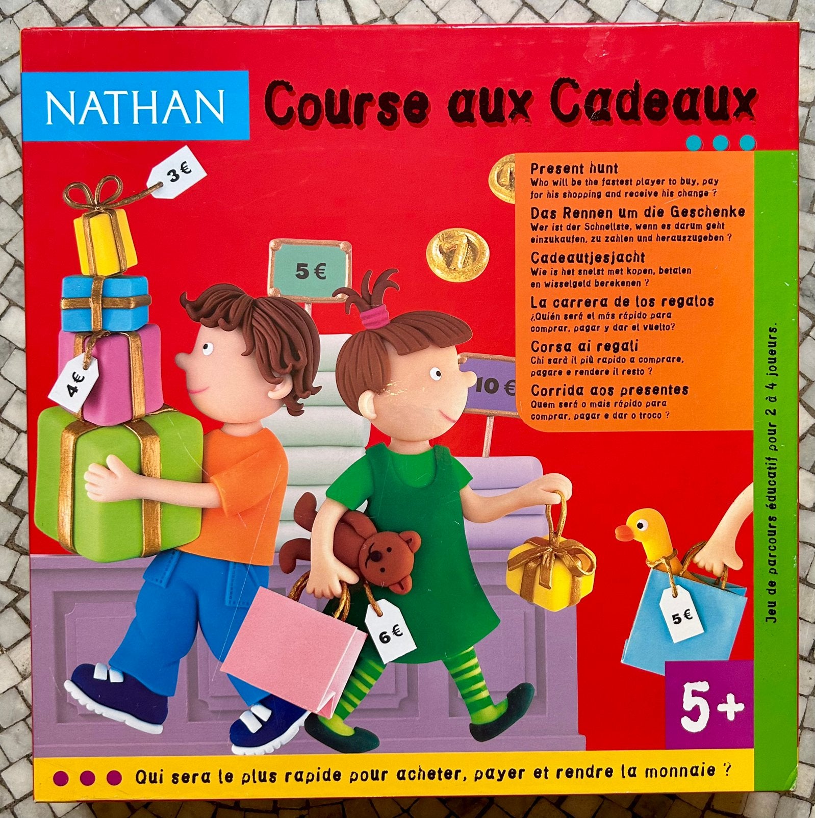 Jeu Course aux Cadeaux Nathan, Ophalen of Verzenden, Zo goed als nieuw