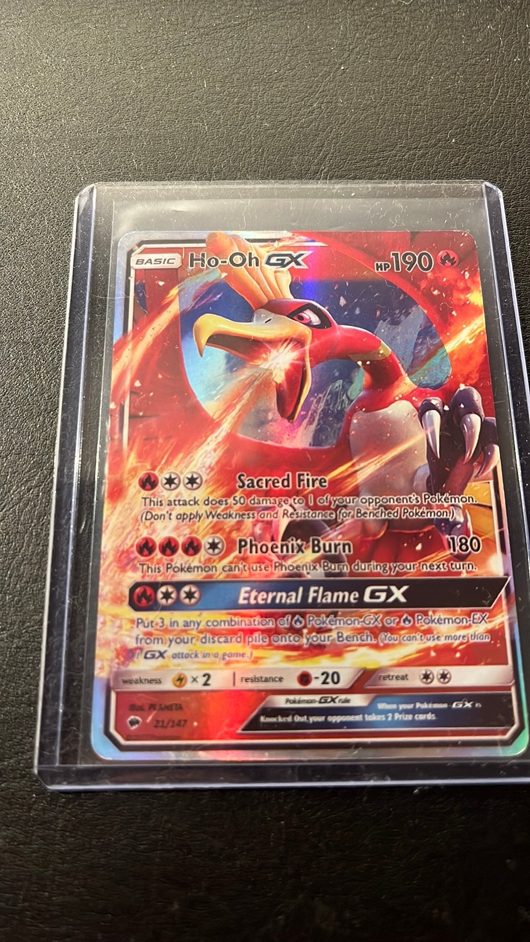 Ho-oh GX 21/147, Enlèvement ou Envoi, Comme neuf, Cartes en vrac, Foil