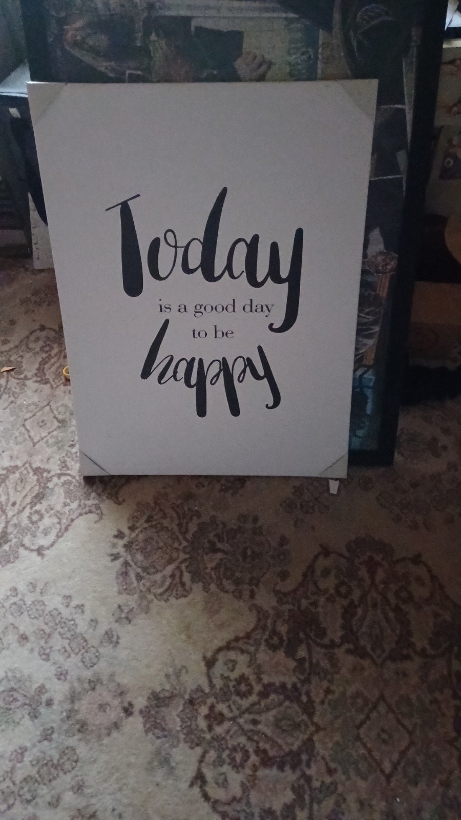 Een citaat canvas, Enlèvement