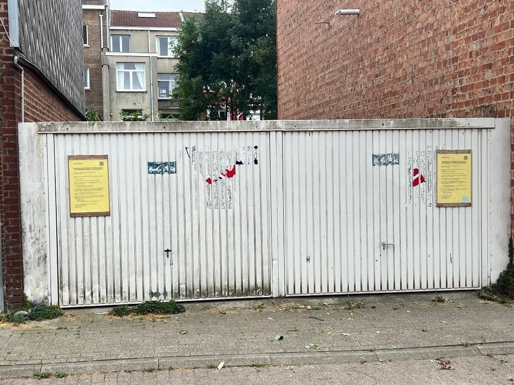 Garageboxen in staal, Doe-het-zelf en Bouw, Ophalen, Gebruikt