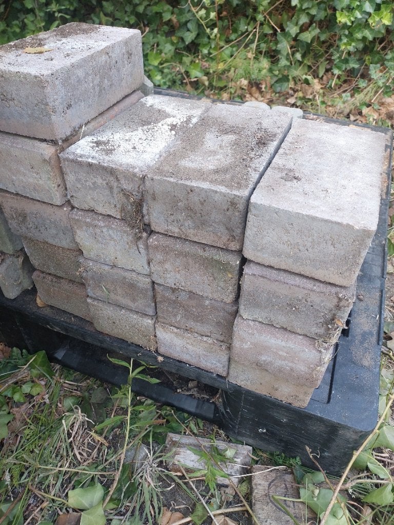 Bakstenen 17x, Doe-het-zelf en Bouw, Metselstenen, Ophalen, Gebruikt, Bakstenen