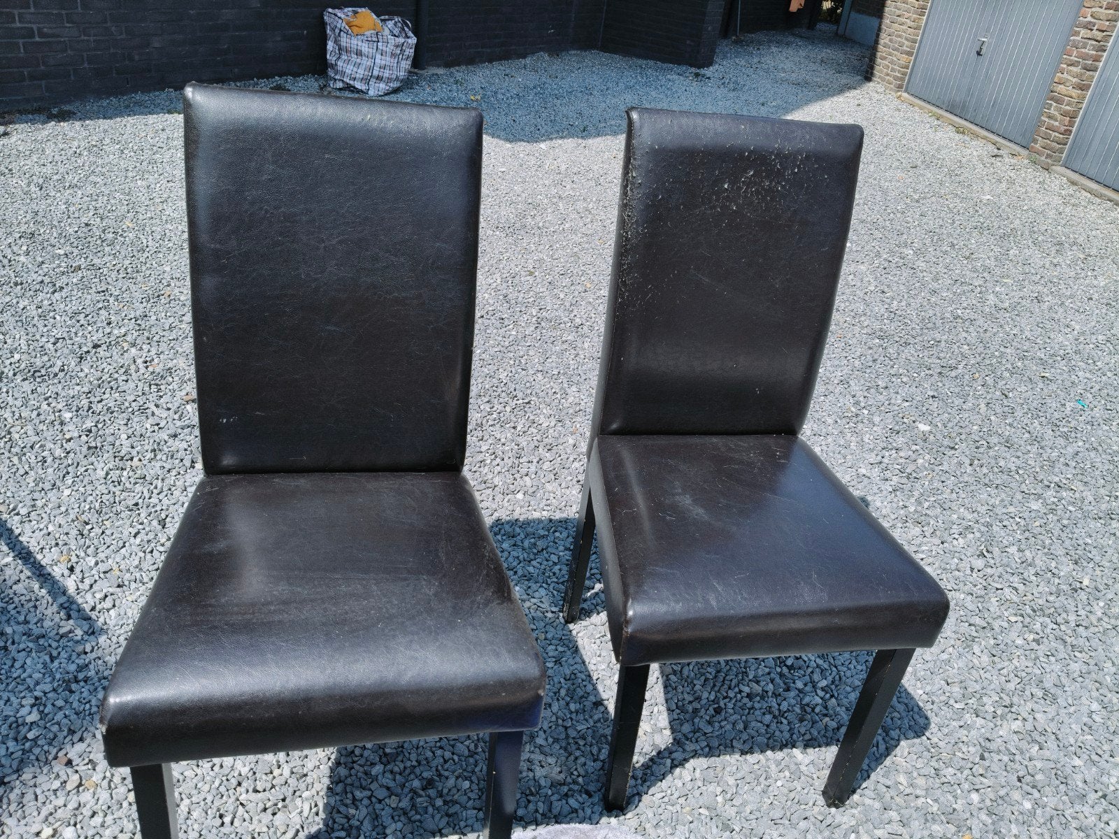 2 zwarte stoelen, Huis en Inrichting, Ophalen