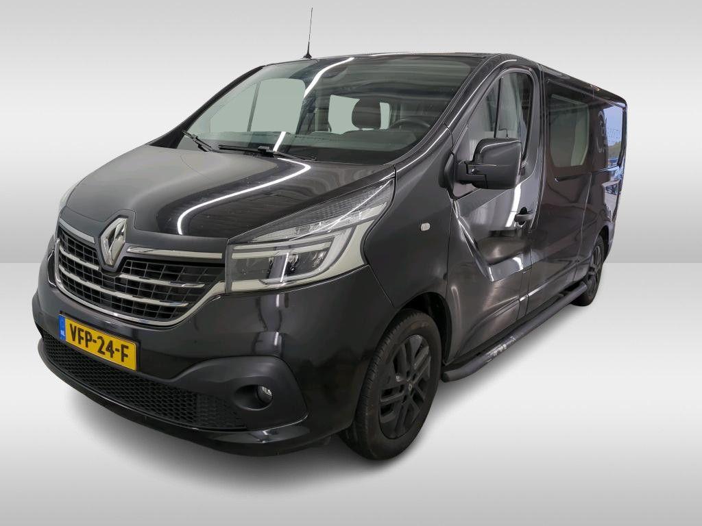 Renault Trafic 2.0 dCi 170pk L2 H1 DC Luxe Leer, Auto's, Bestelwagens en Lichte vracht, Renault, Zwart, Diesel, Te koop