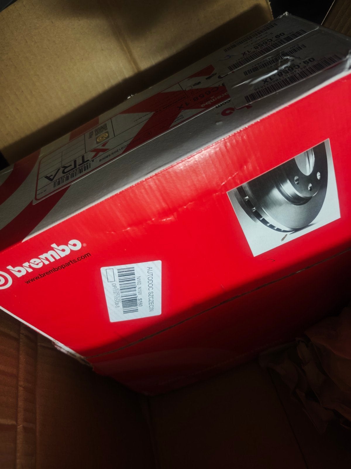 4 nieuwe schijfremmen Brembo, Ophalen, Peugeot