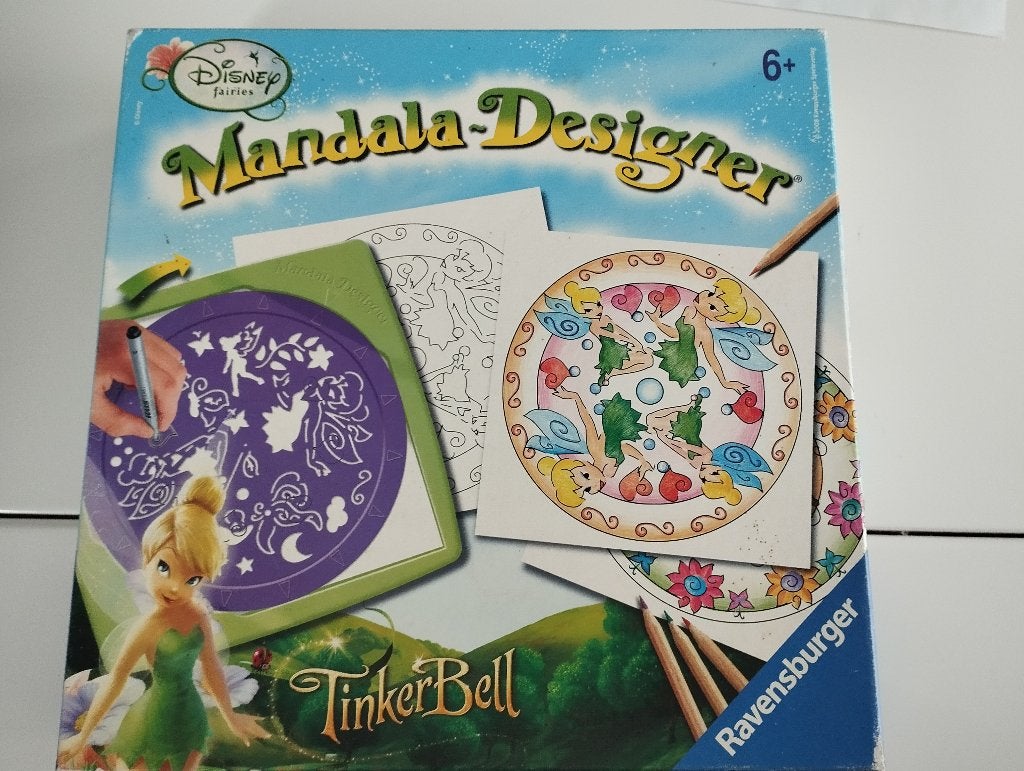 Mandala fée clochette, Enlèvement ou Envoi, Utilisé, Crayon ou Feutre