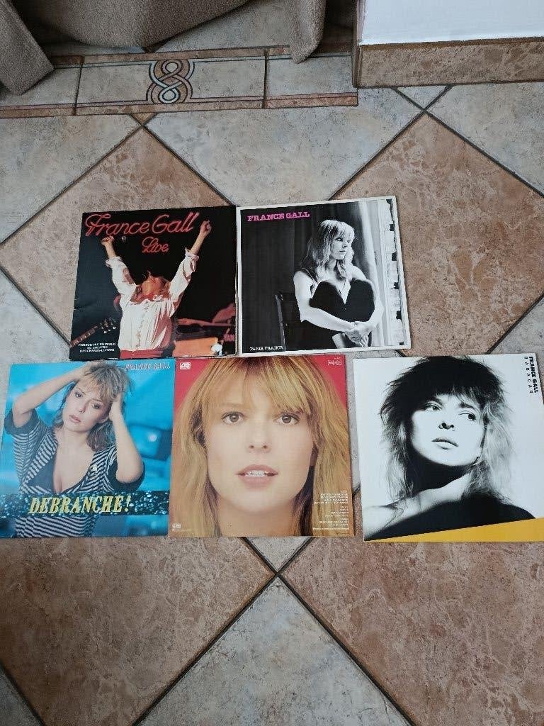 Lot de 5 LP de France Gall, Enlèvement ou Envoi, Pop, Utilisé, Double LP