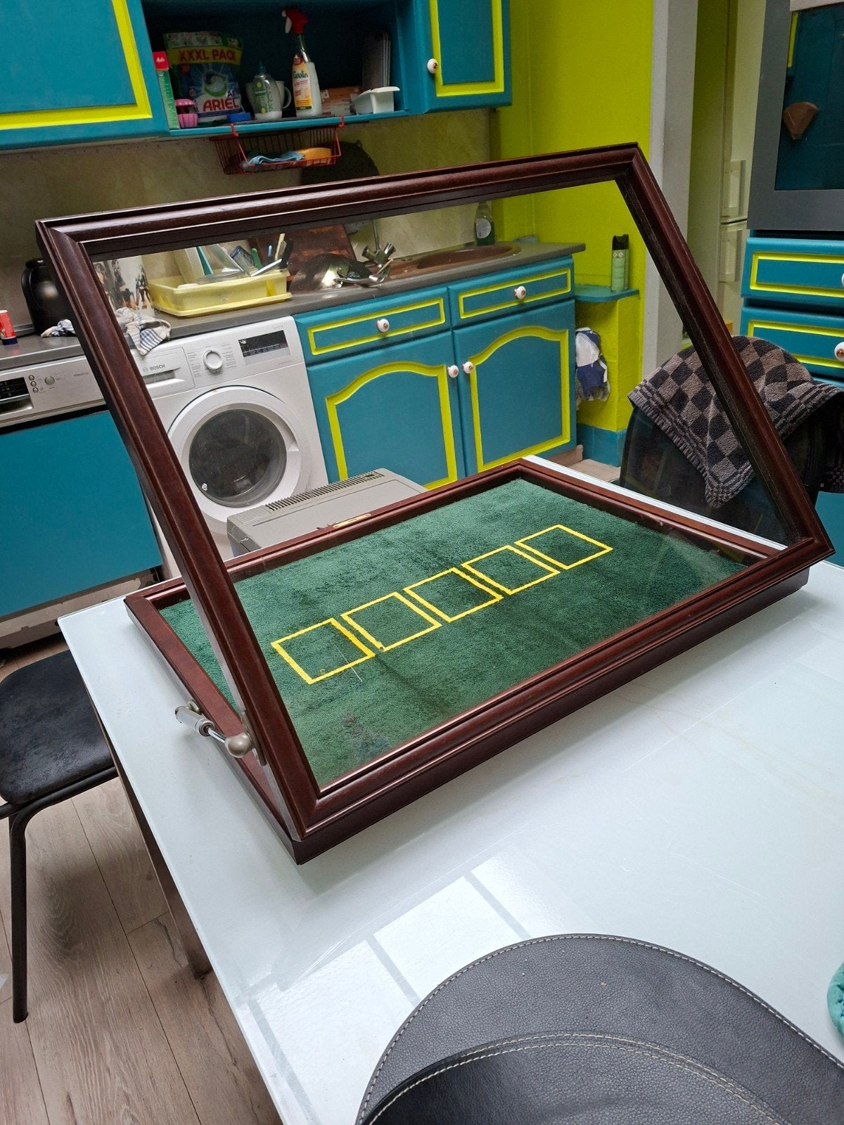 3  vitrines de présentation avec clé, prix 150euro les 3, Maison & Meubles, Enlèvement