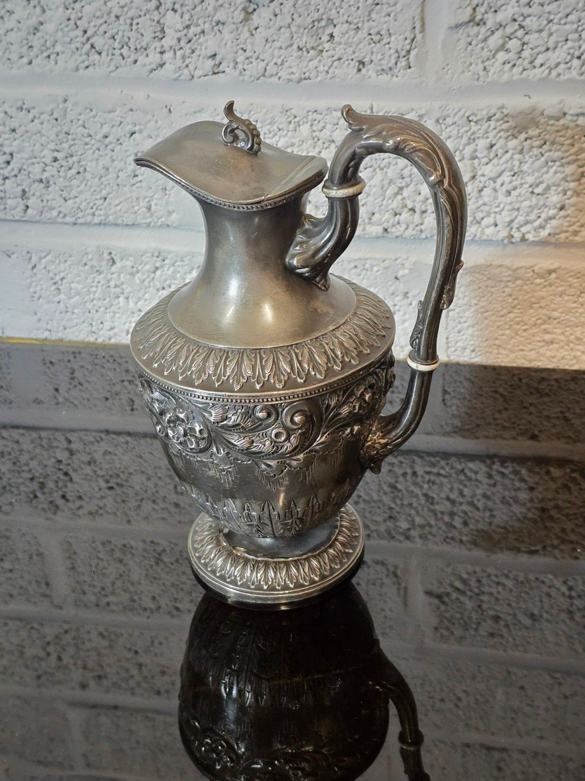 antieke klepkan in tin, Ophalen of Verzenden