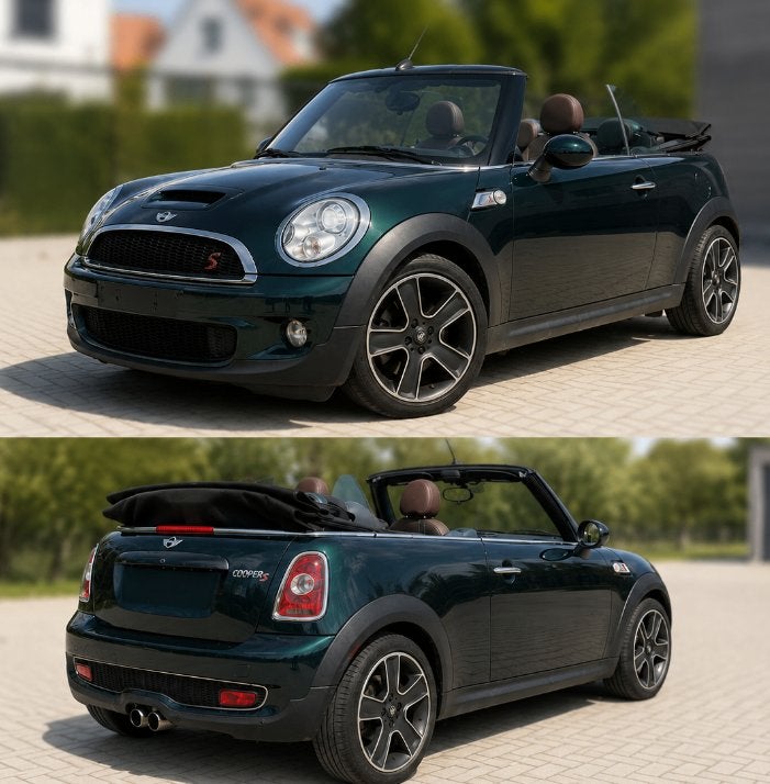 MINI Cooper S Cabrio 1.6 Turbo – 174 pk – 2009, Auto's, Mini, Voorwielaandrijving, Leder, Bruin, Particulier