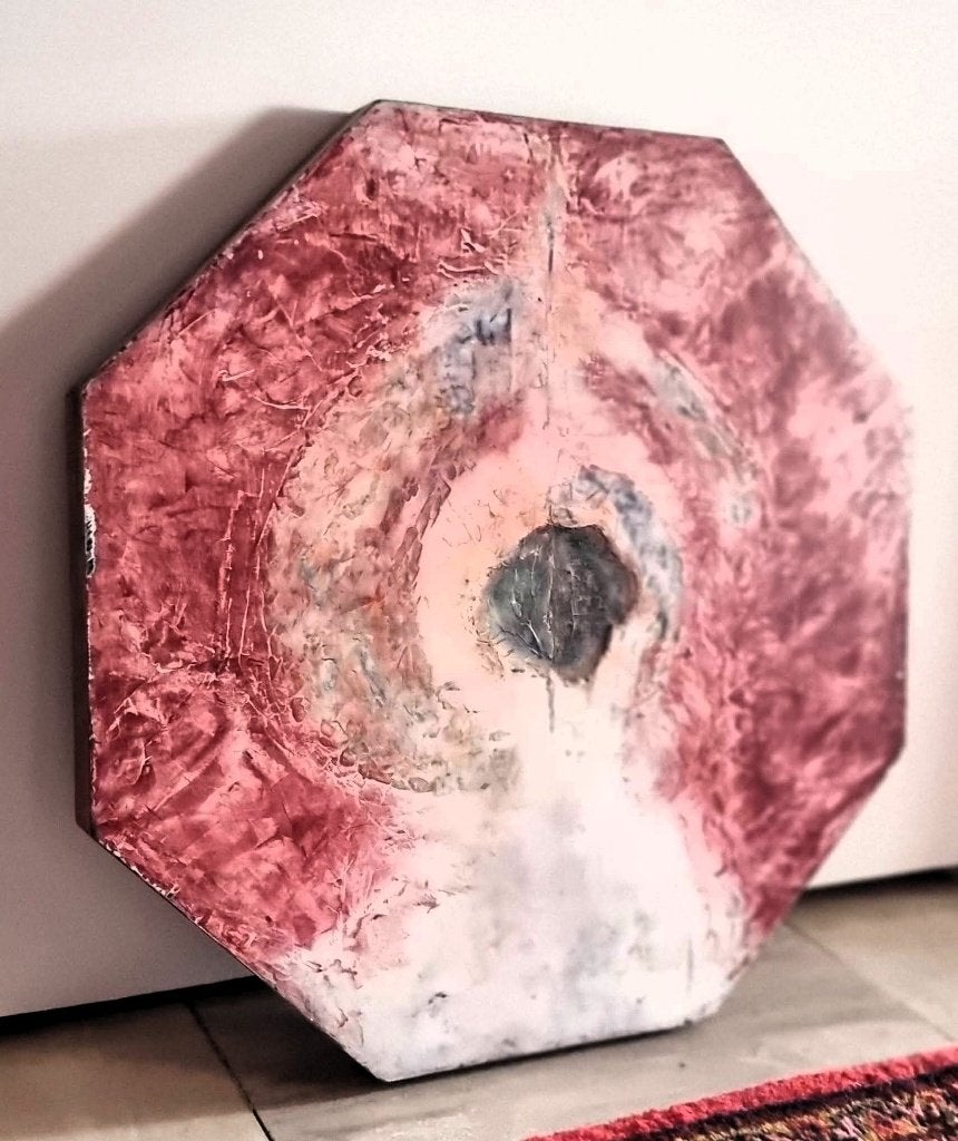 Don Ken (toegeschreven aan) Schilderij Hexagonaal., Ophalen of Verzenden