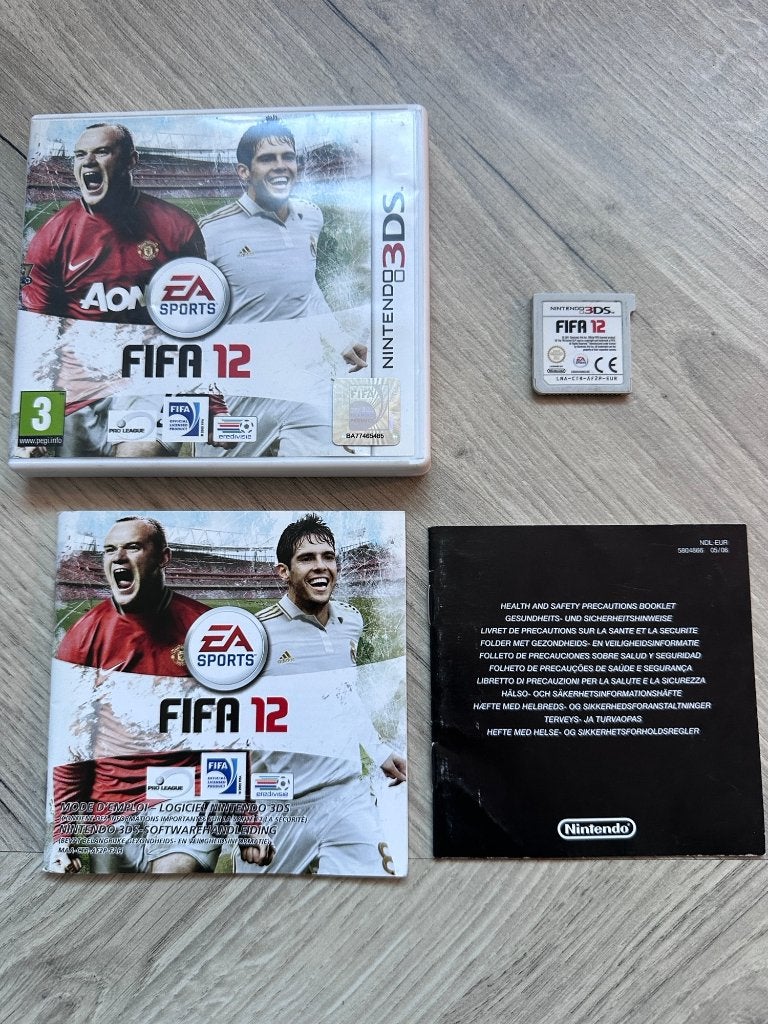 Nintendo DS 3DS Fifa 12 cartridge compleet in doos, Ophalen of Verzenden, Zo goed als nieuw