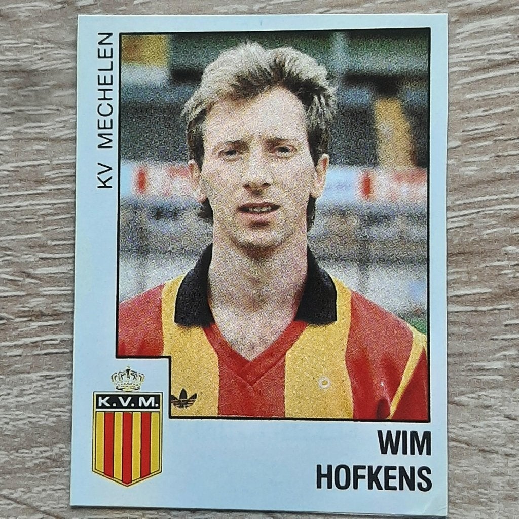 Voetbalplaatje Wim Hofkens KV Mechelen., Envoi, Utilisé, Affiche, Image ou Autocollant