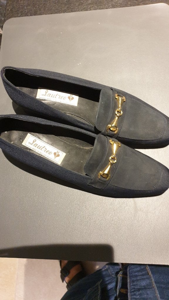 1 PAIRE DE CHAUSSURES BLEU FONCÉ POUR FEMME, Enlèvement ou Envoi, Neuf, Bleu, Sabots