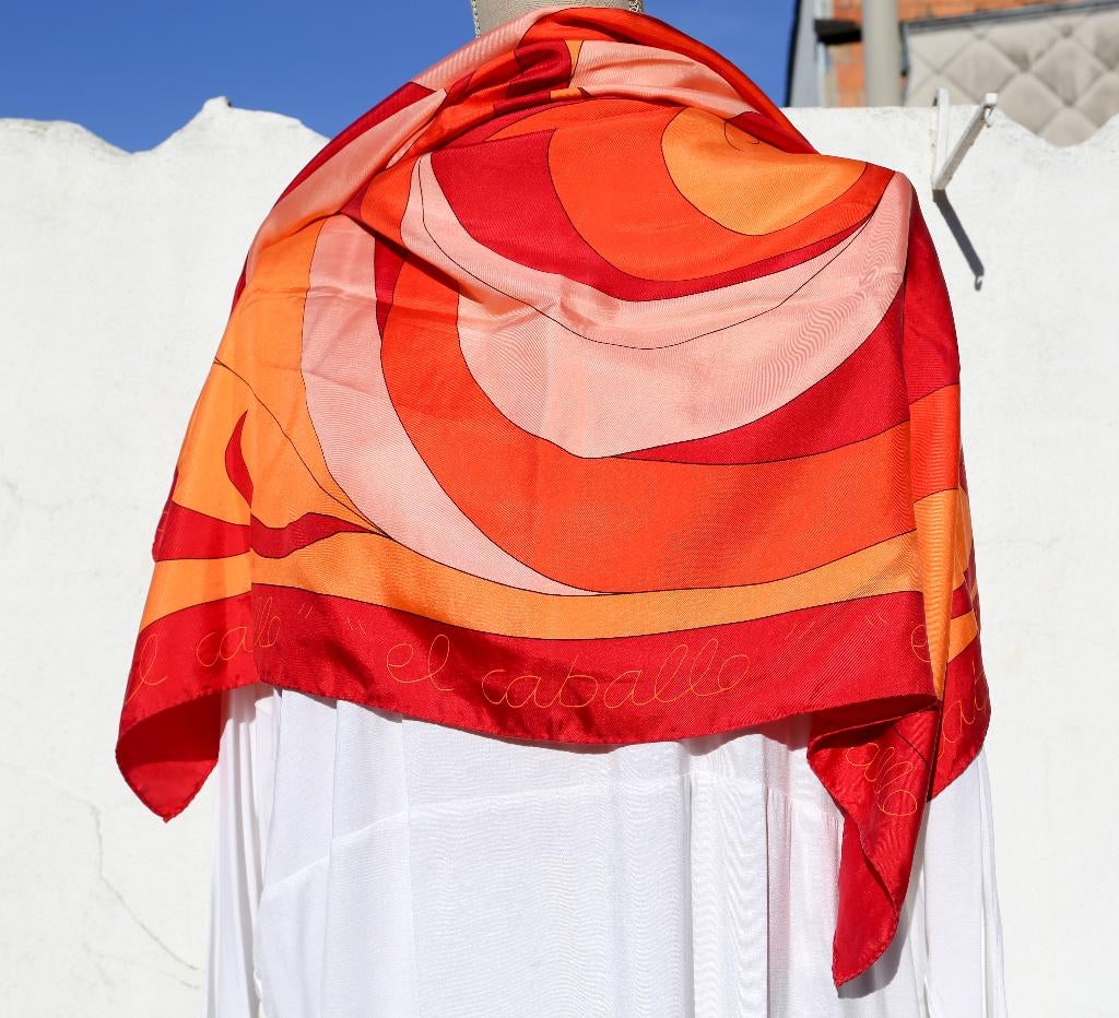 Foulard en soie El Caballo, El Caballo, Enlèvement ou Envoi, Porté