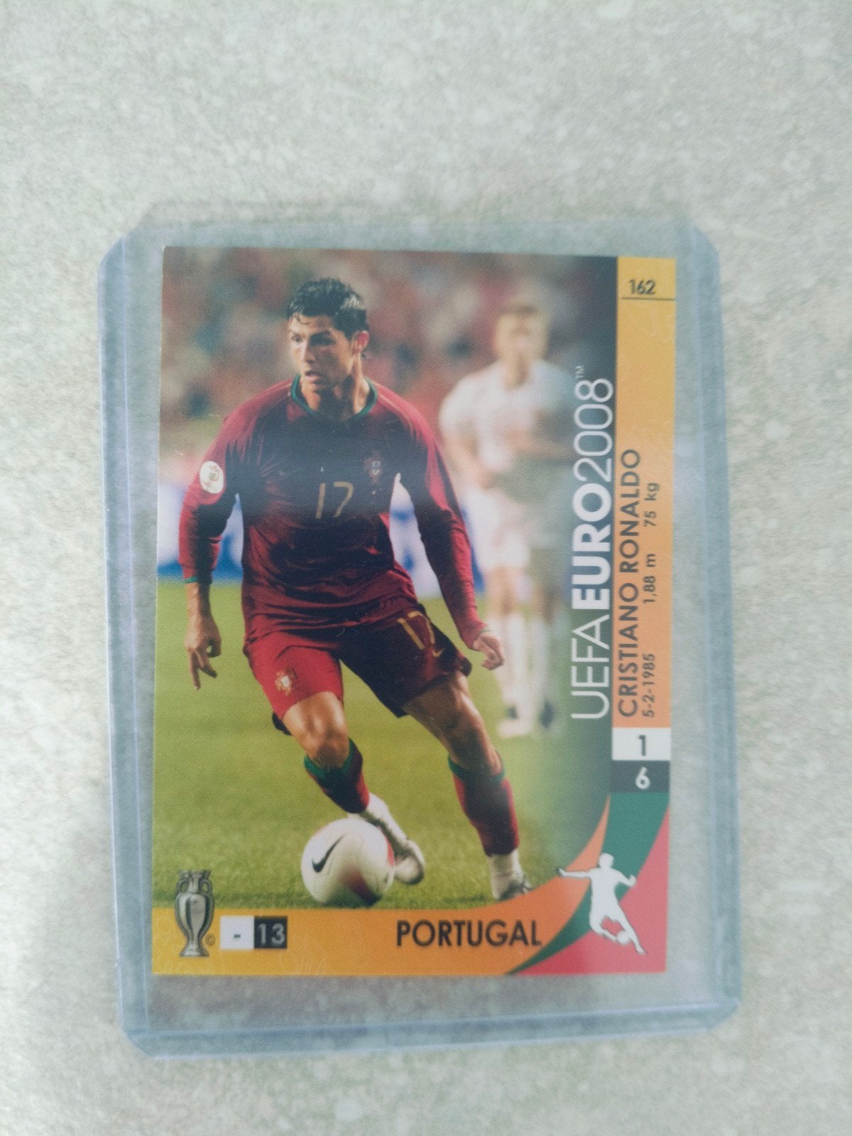 Panini kaart Christiano Ronaldo Portugal Euro 2008, Ophalen of Verzenden