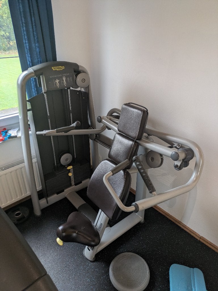 Presse à épaules Technogym, Enlèvement ou Envoi, Bras, Utilisé, Autres types