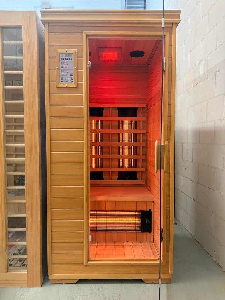 ACTIE: Luxe Infrarood Sauna - GRATIS BEZORGING EN MONTAGE, Sport en Fitness, Sauna, Ophalen of Verzenden, Zo goed als nieuw, Infrarood