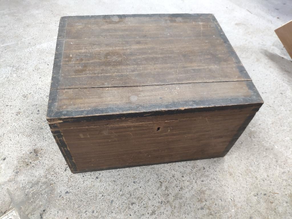 Houten koffertje (vintage), Ophalen, Overige materialen, Gebruikt, Minder dan 50 cm