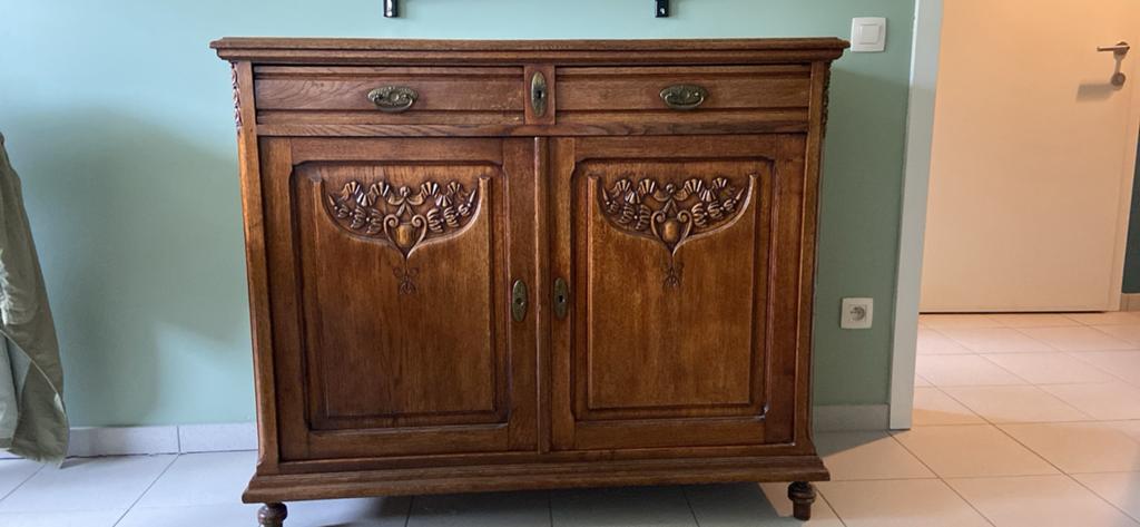 Antieke eikenhoutenkast, Maison & Meubles, Armoires | Dressoirs, Enlèvement, Utilisé