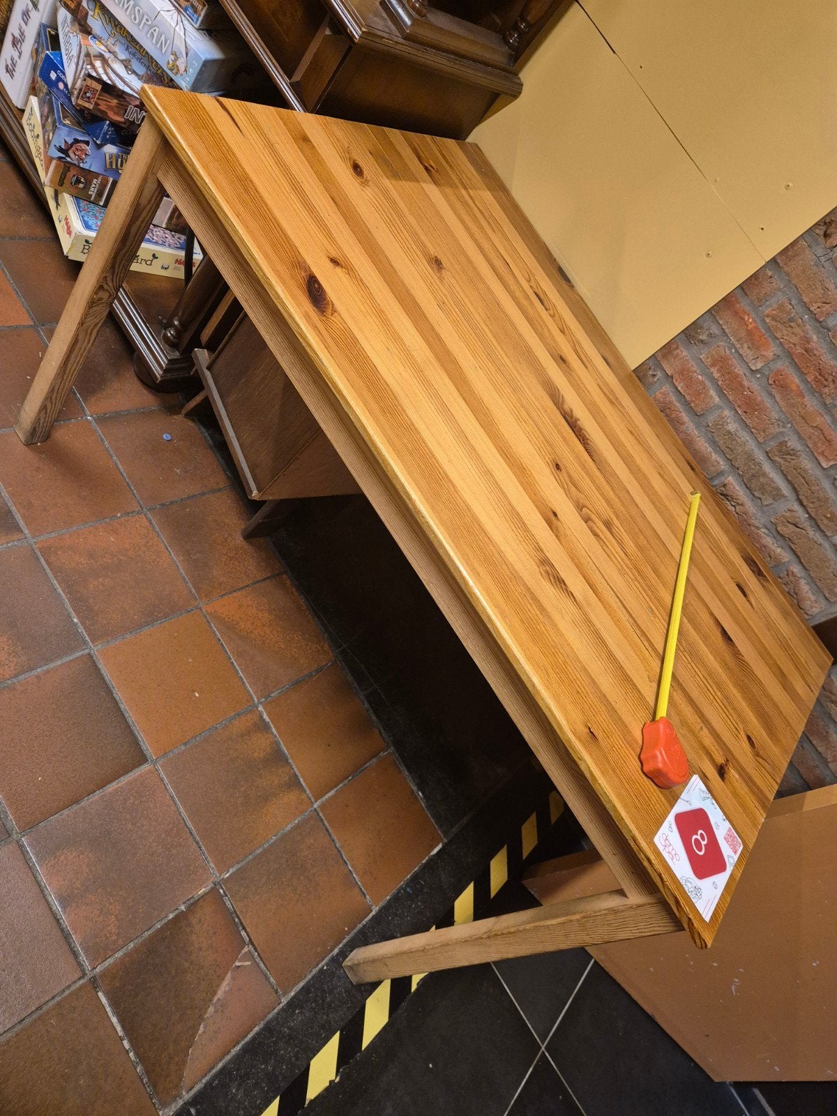 Houten tafel, Huis en Inrichting, Ophalen, Gebruikt, 100 tot 150 cm, Grenenhout