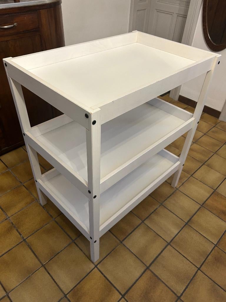 Luiertafel + waskussen + 2 hoezen, Enlèvement, Utilisé