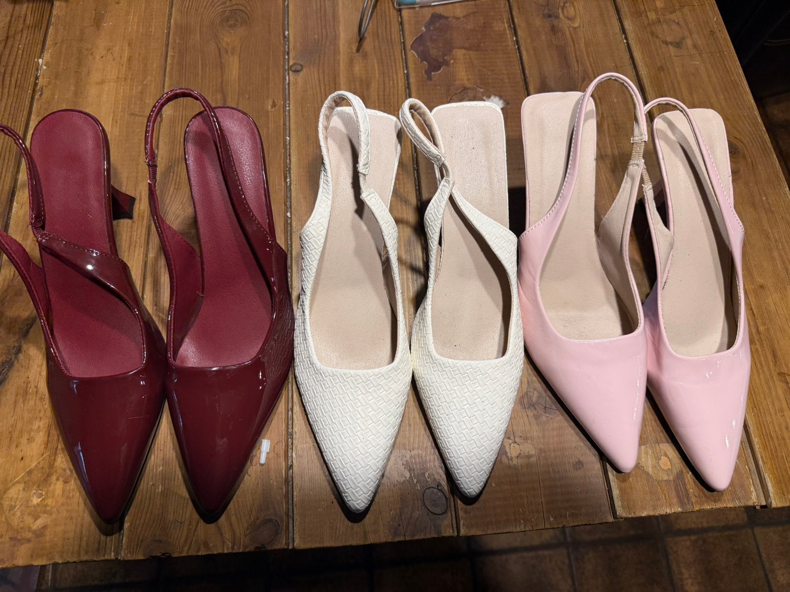 3 paires de talons pointus taille 40, Vêtements | Femmes, Autres couleurs, Comme neuf, Enlèvement, Autres types