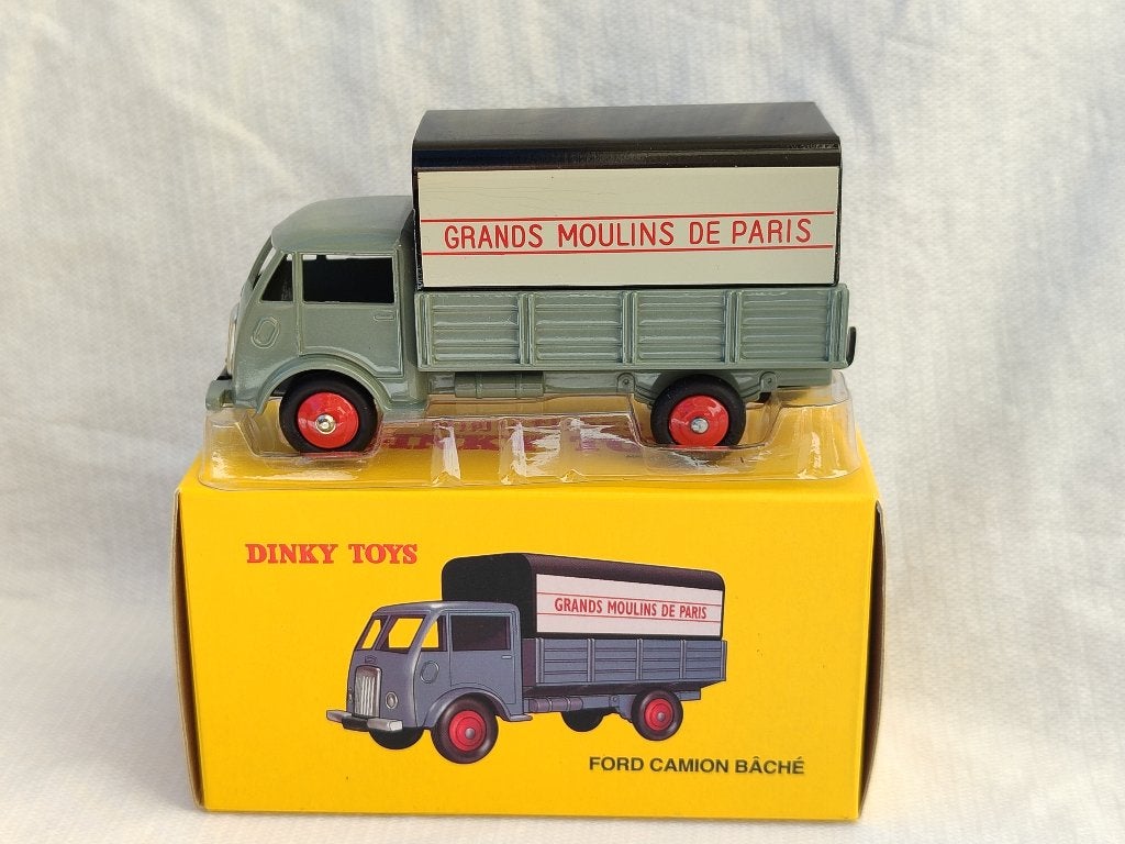 Dinky Atlas _ Ford camion "Gds MOULINS de PARIS" _ ref 25JV, Enlèvement ou Envoi, Comme neuf, Bus ou Camion, Dinky Toys