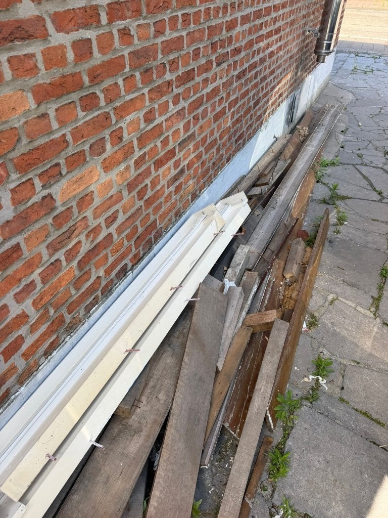 Hout afval - bouw, Tuin en Terras, Brandhout, Minder dan 3 m³, Ophalen, Overige houtsoorten, Blokken