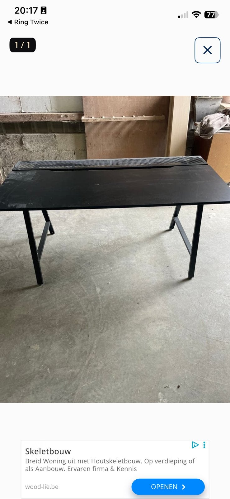 Metalen bureau, Ophalen, Zo goed als nieuw
