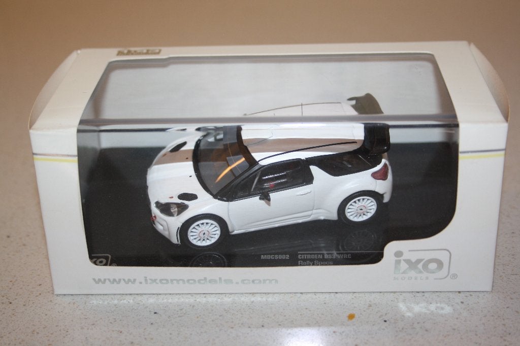 1:43 IXO citroen DS3 WRC rally specs wit., Ophalen of Verzenden, Nieuw, Auto