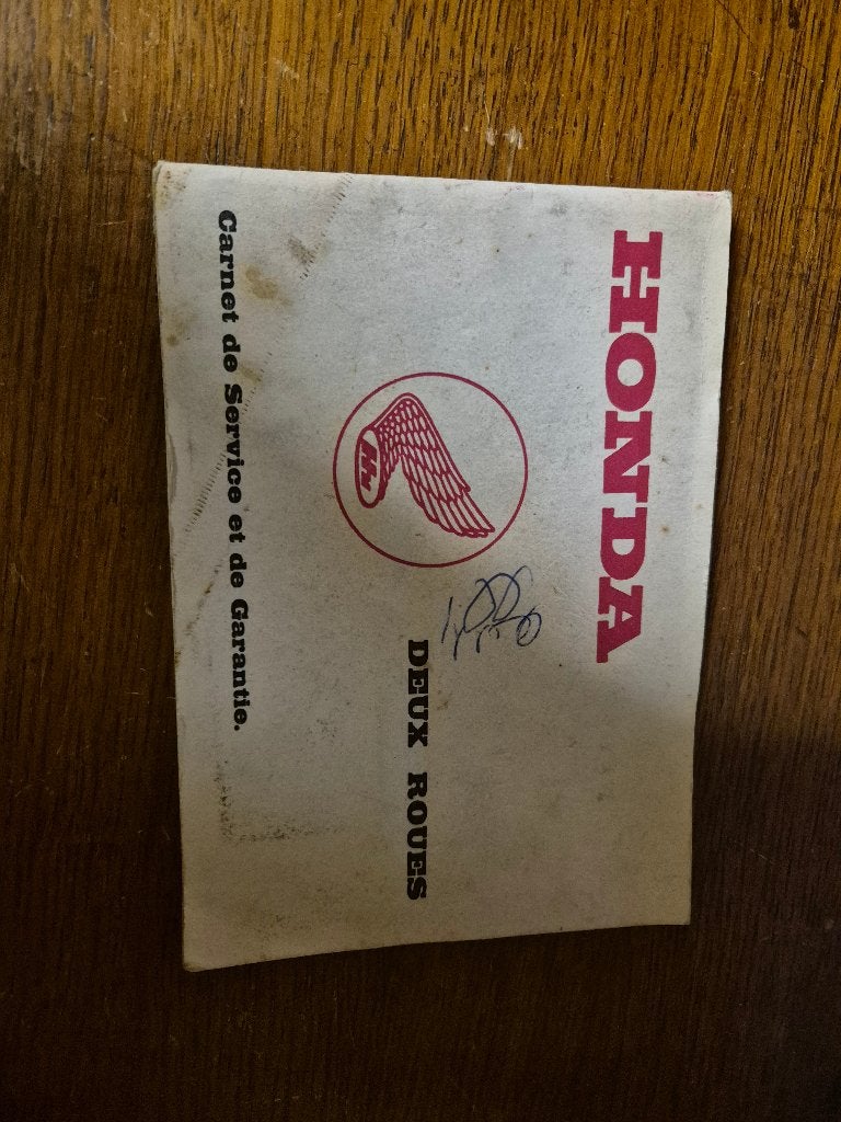 honda onderhoudsboekje en factuur  1969, Ophalen of Verzenden, Gebruikt