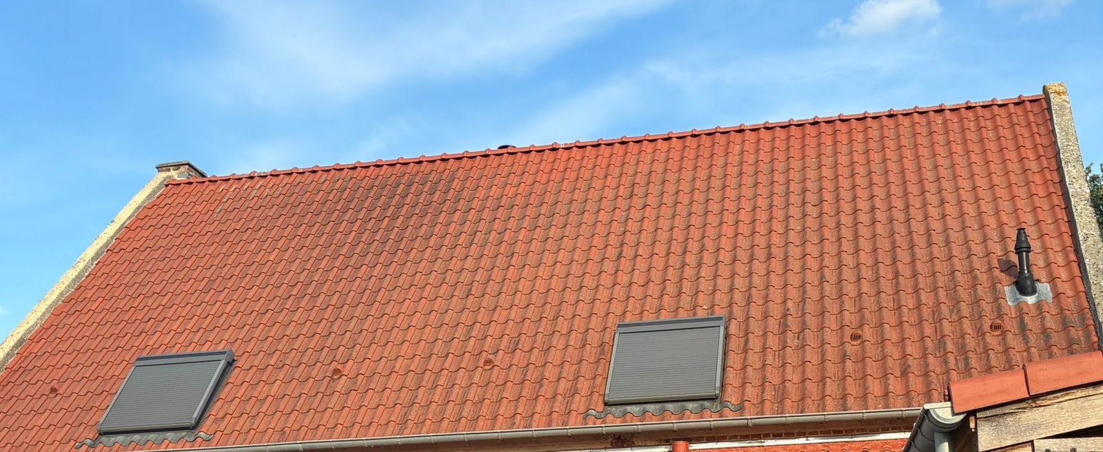 Dakpannen koramic narvik OVH natuurrood, Ophalen, Gebruikt, Steen of Klei, 15 m² of meer