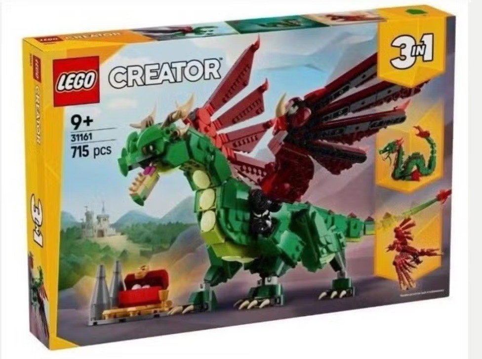 Lego Creator 31161 - Middeleeuwse Draak NIEUW IN DOOS, Kinderen en Baby's, Speelgoed | Duplo en Lego, Lego, Nieuw, Ophalen of Verzenden