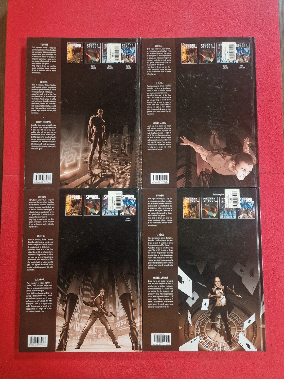 lot de 4 bd spyder 1 à 4,EO (intégrale de la série), Enlèvement ou Envoi