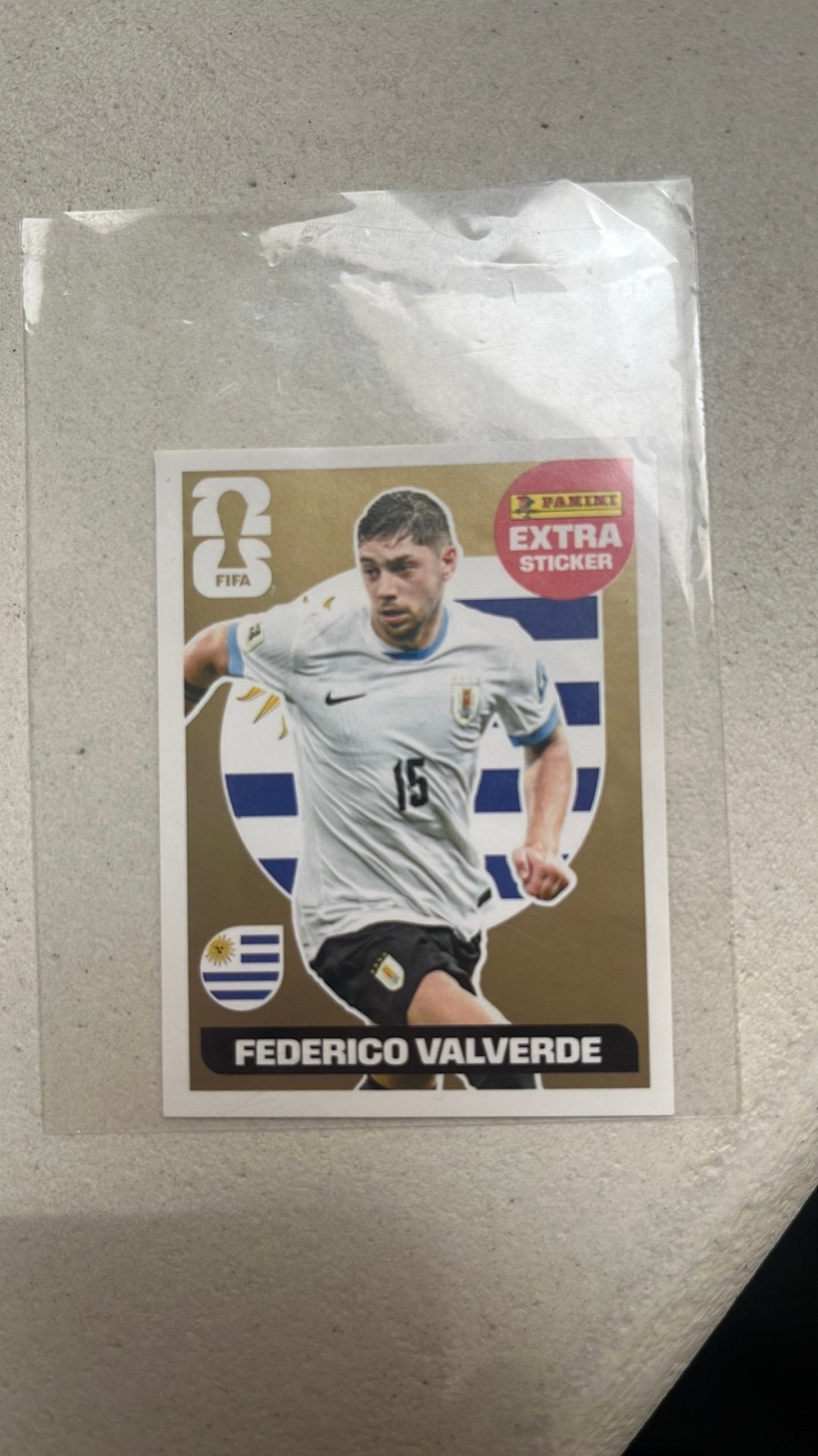 Panini extra sticker Federico Valverde, Ophalen, Nieuw, Sticker