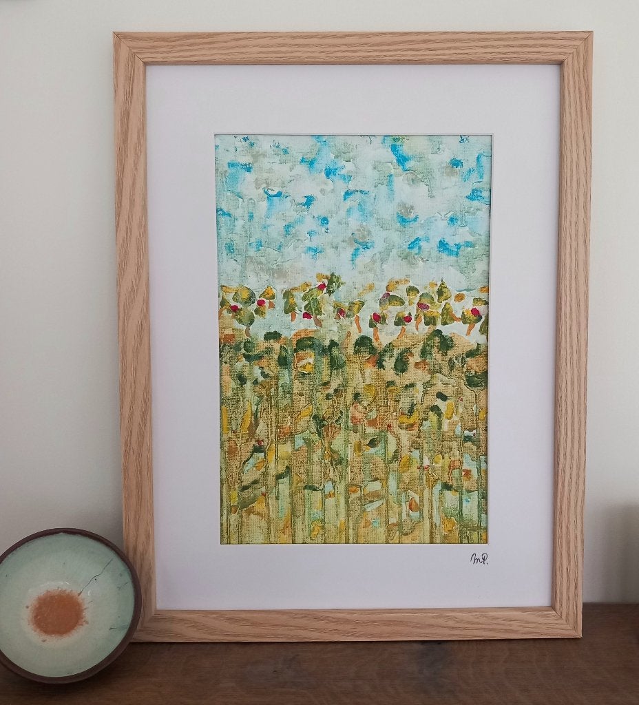 Hope. Schilderij in olieverf, in open kader., Enlèvement ou Envoi