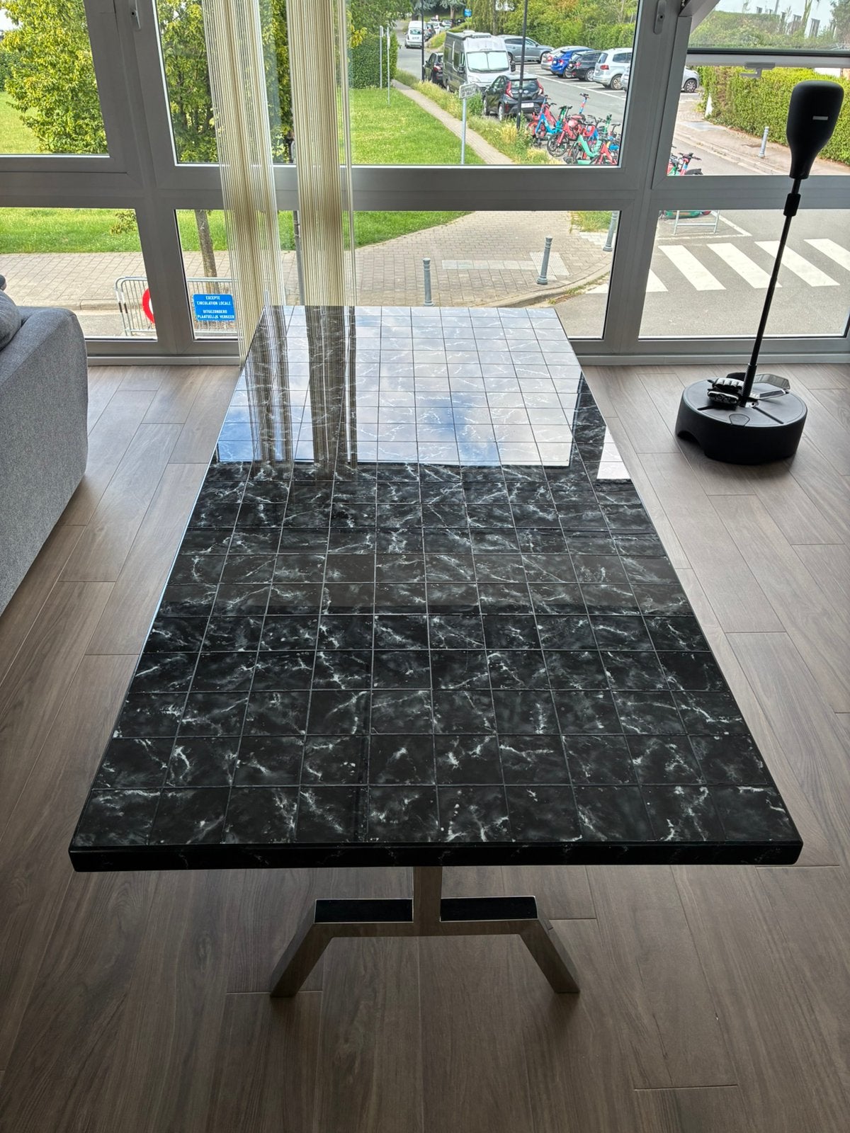 Magnigiques tables en resine effet marbre noir. 500€ et 250€, Maison & Meubles, Tables | Tables de salon, Comme neuf, Enlèvement