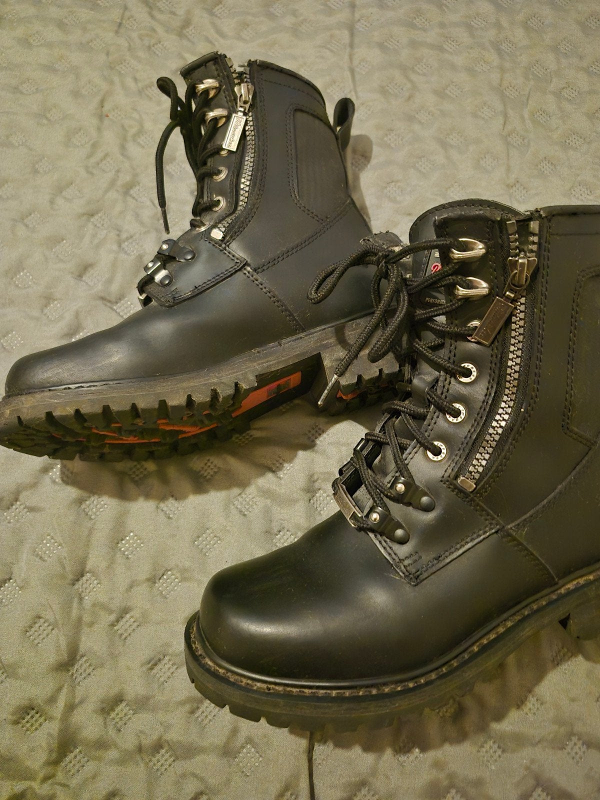 Milwaukee Leather motor boots maat 38, Motoren, Ophalen, Tweedehands, Dames, Laarzen