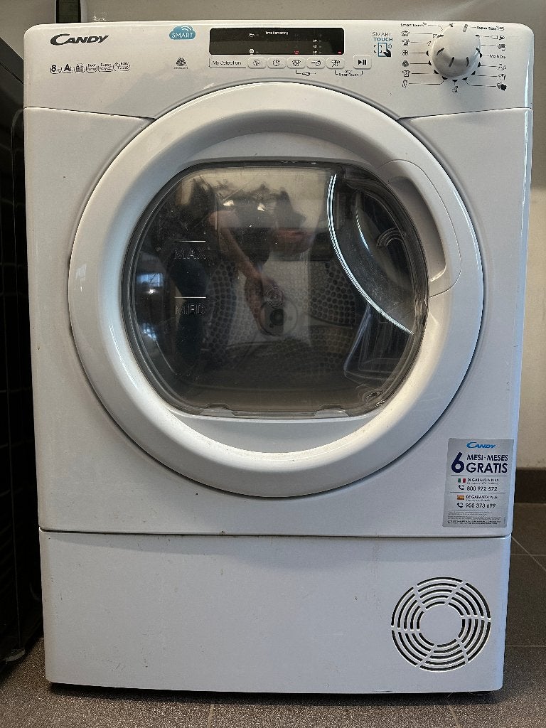 Candy warmtepompdroger, Ophalen, Gebruikt, 8 tot 10 kg, Voorlader